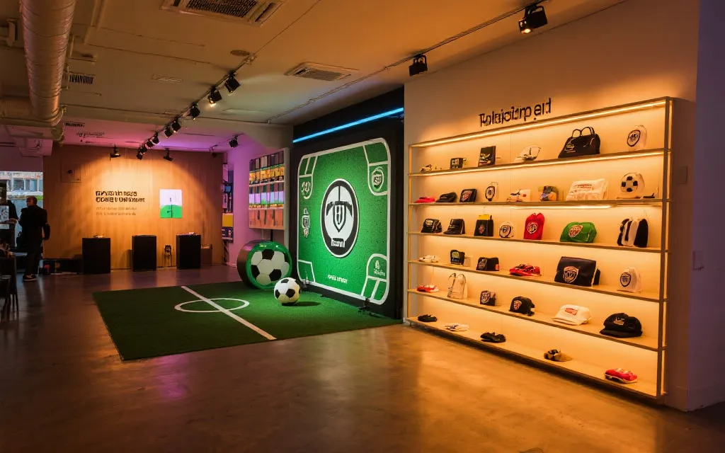 世界杯主题的城市快闪空间与联名周边陈列：强调在地文化与观赛氛围